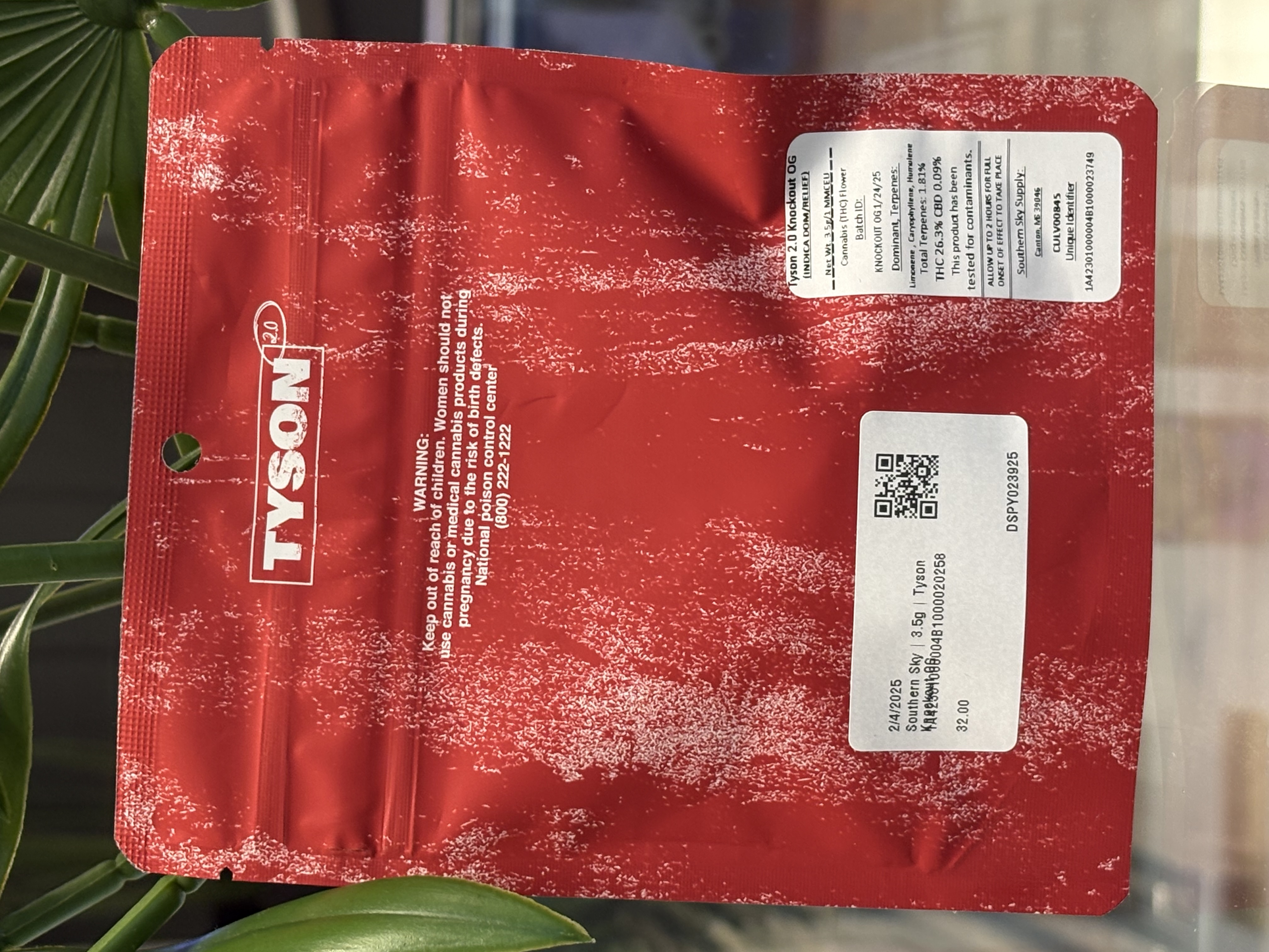Photograph of product: Southern Sky | 3.5g | Tyson Knockout OG
