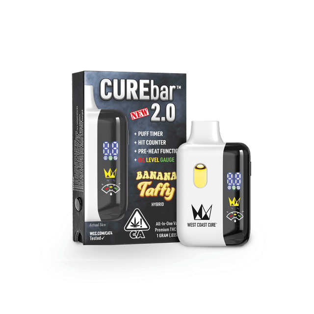 Photograph of product: Banana Taffy | 1g 2.0 AIO CUREbar