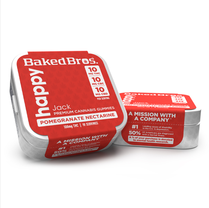 Photograph of product: Happy | 1:1:1 TH-oui:CBD:CBC | 10 x 10mg