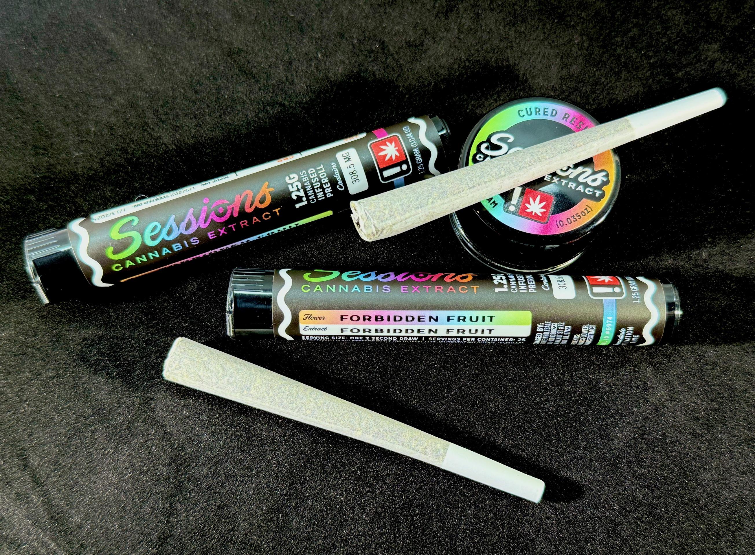 Photograph of product: Sessions // 1.25g Sugar Mama Infused Pre-Roll