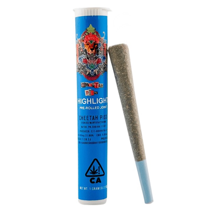Photograph of product: Cookies | Pre-Roll Pack | Cheetah Piss | 2pk/1g