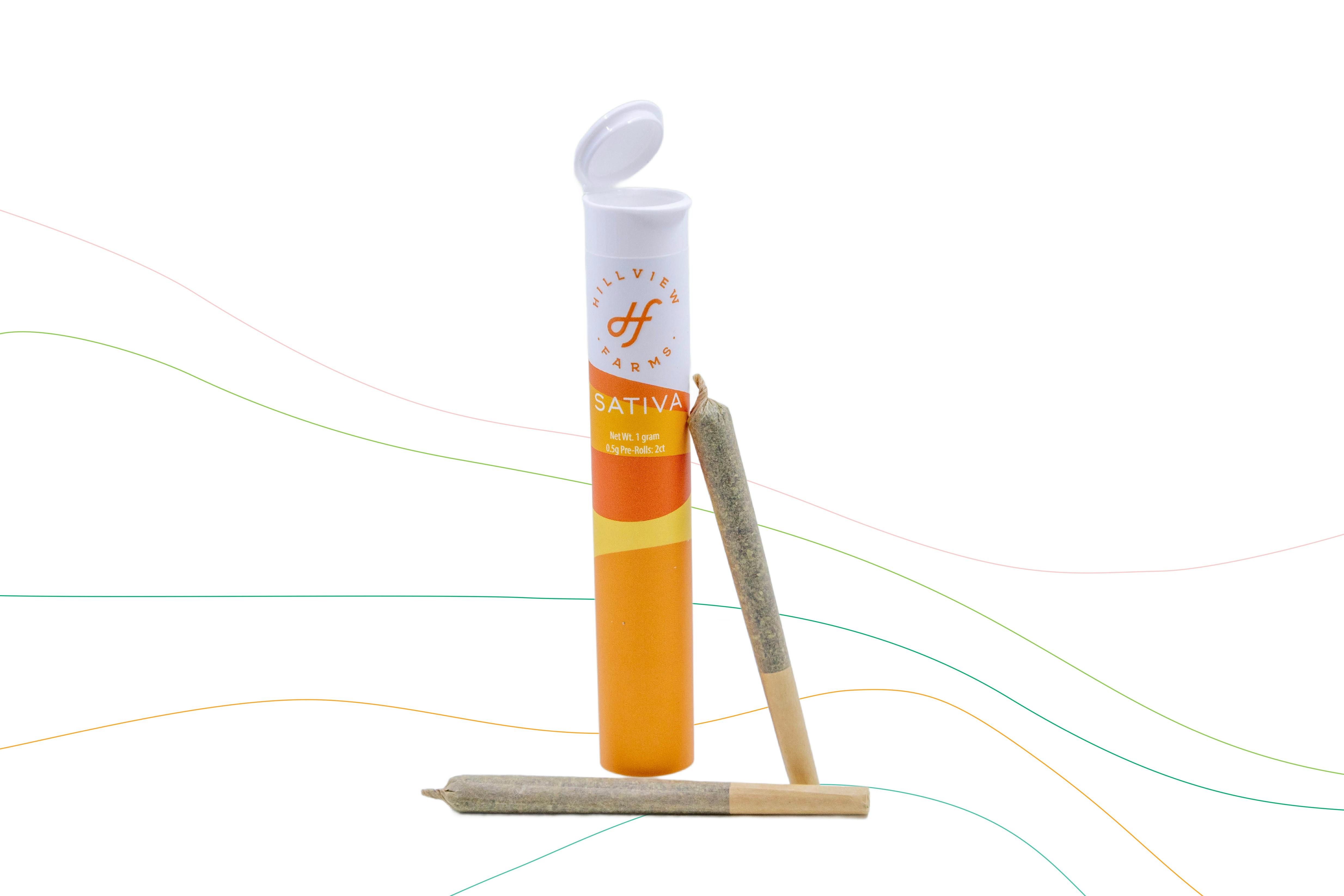 Photograph of product: Hillview Farms | Strawberry Mango Haze | Oui'd | Pre-Roll | 2 Pack | 1g