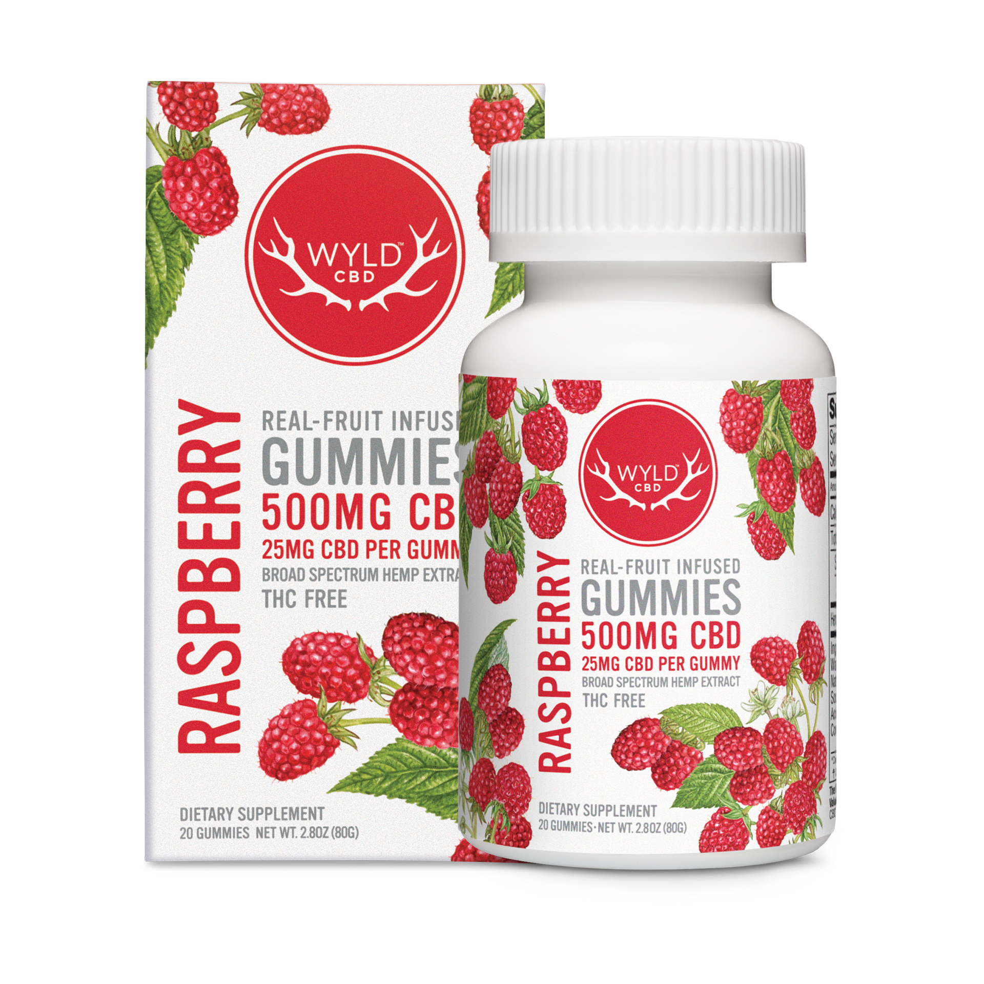 Photograph of product: CBD Gummies - Raspberry 20pk