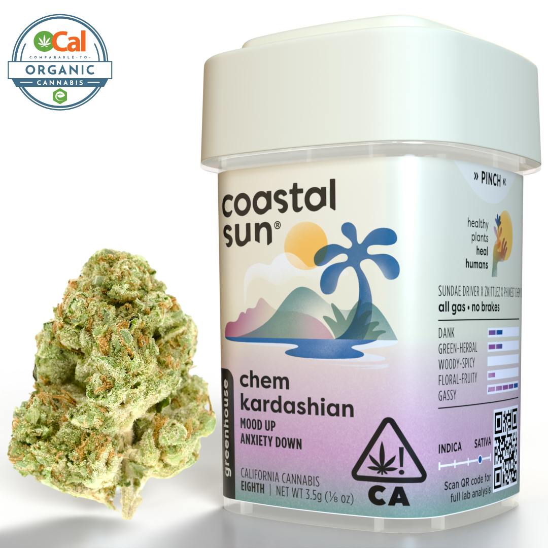 Photograph of product: Coastal Sun | Flower S/H | Chem Kardashian - 3.5g