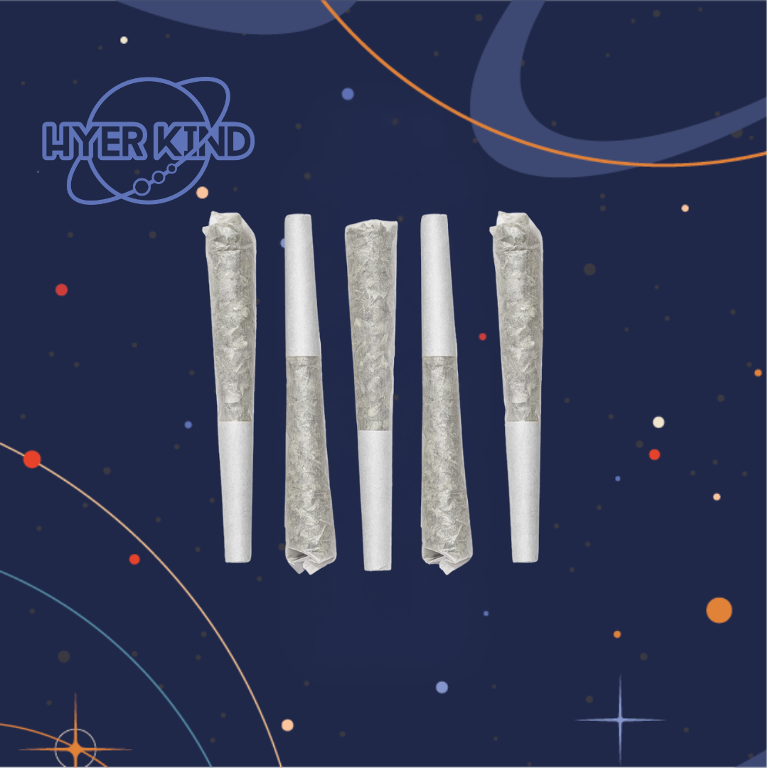 Photograph of product: Hyer Kind | Lemon Jungle x Tropical Treats | 0.5g/5pk Infused Pre-Roll