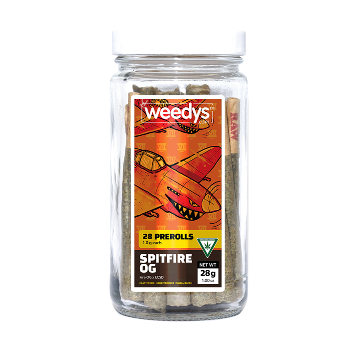 Photograph of product: Spitfire OG | 28g | Preroll Jar