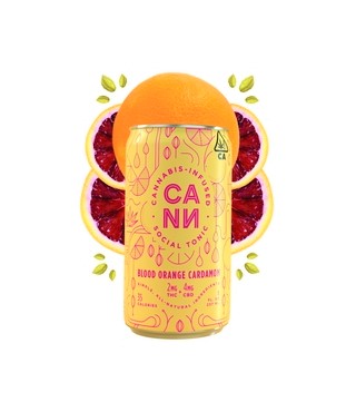 Photograph of product: CANN Blood Orange Cardamom Tonic 6pk, 8oz.