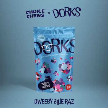 Photograph of product: Choice | 200mg | Dorks | Dweeby Blue Raz (Oui'd)