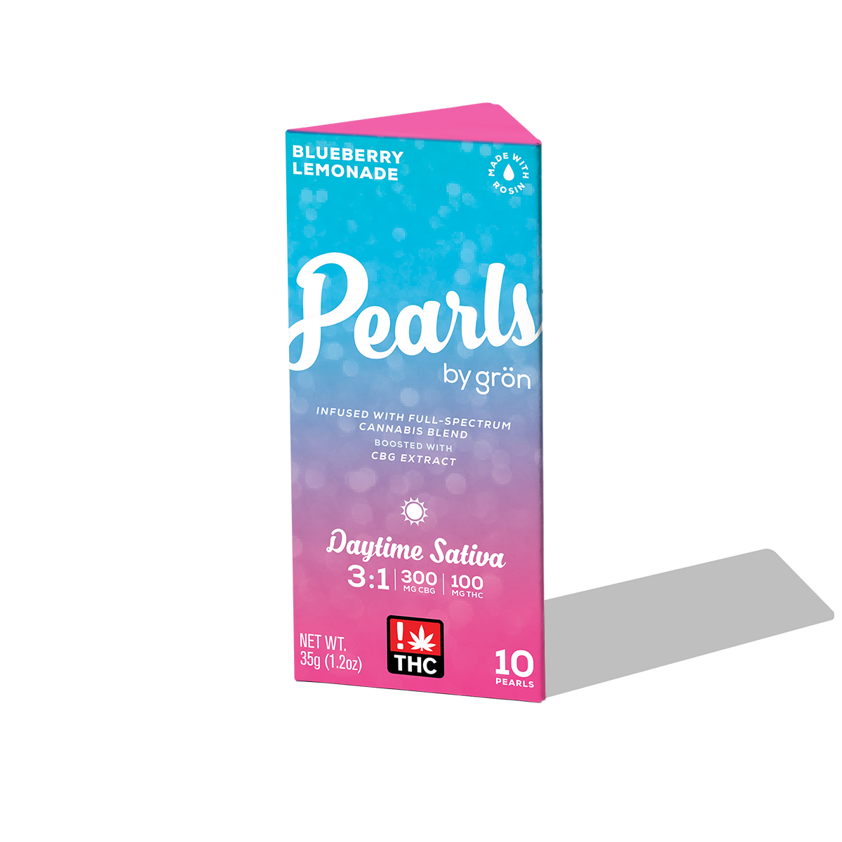 Photograph of product: Grn - Pearls 3:1 - Blueberry Lemonade (S) (300mg/100mg CBG/TH-oui)