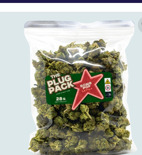 Photograph of product: Plug Pack Ounce Bomb Pop 28% Oui'd 28g