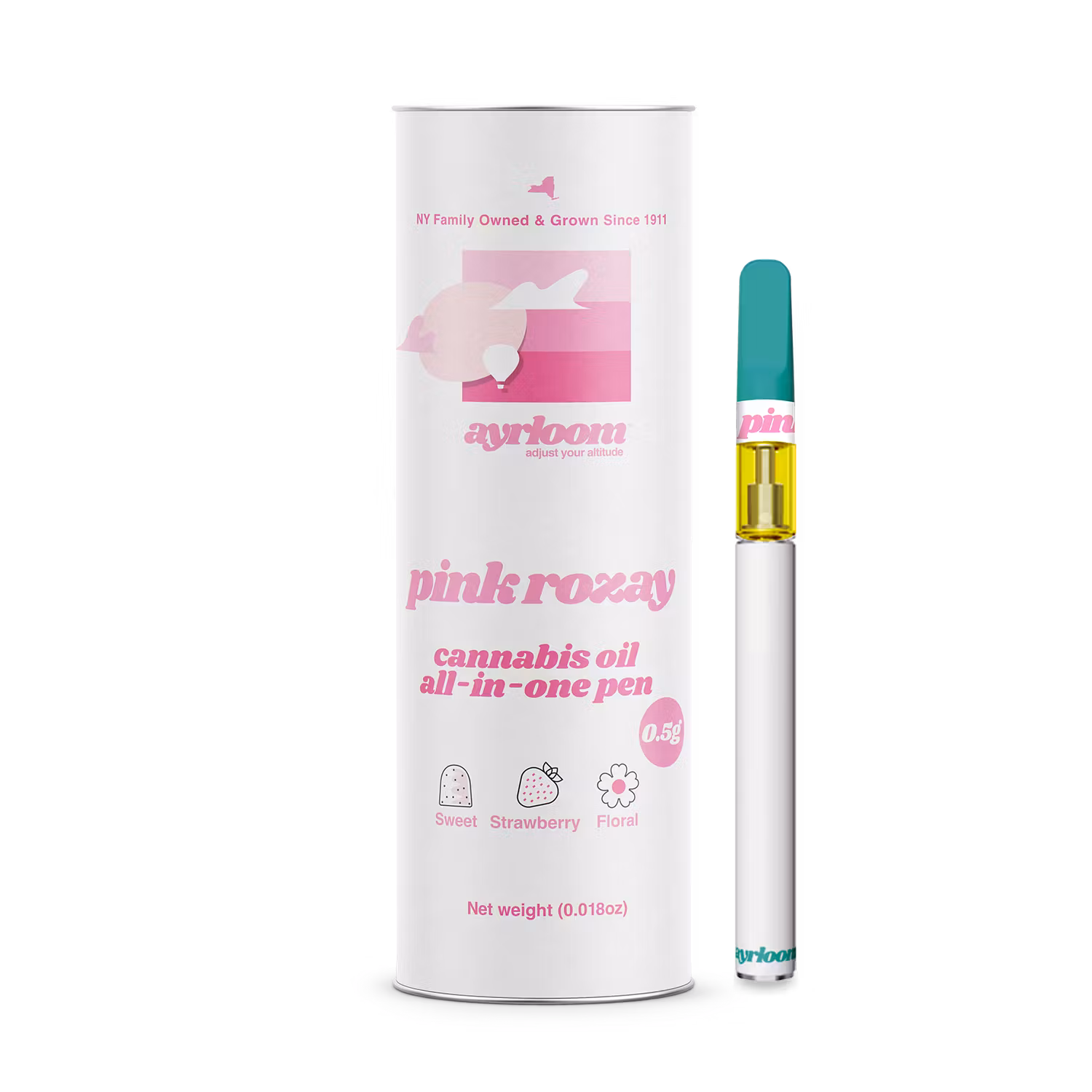Photograph of product: Ayrloom | Pink Rozay AIO Vape, .5g