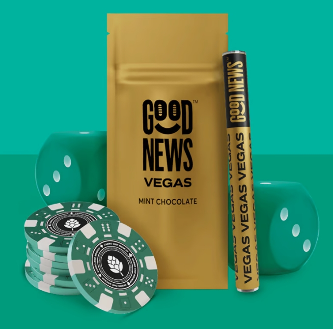 Photograph of product: Disposable Pen | Good News | Vegas [Mint Chocolate] [Distillate]