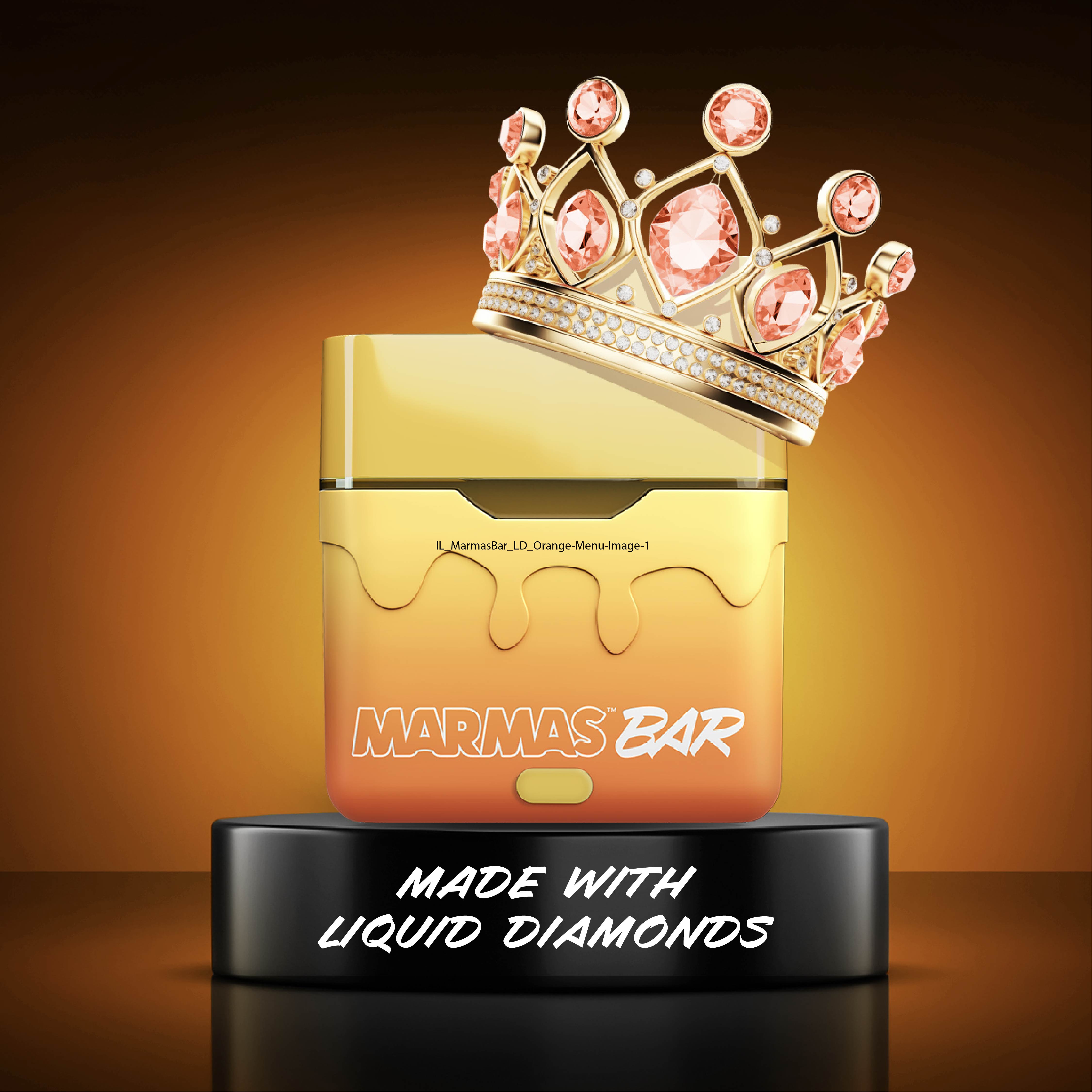 Photograph of product: Disposable Pen [RECHARGEABLE] | Marmas Bar | Mango [Liquid Diamonds]