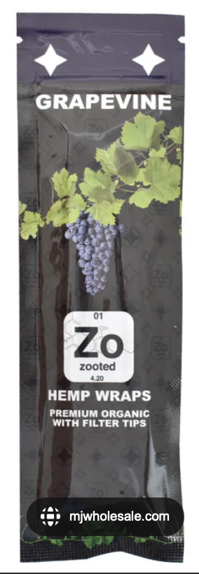Photograph of Product: Zooted Grapevine Hemp Wraps (2pk)