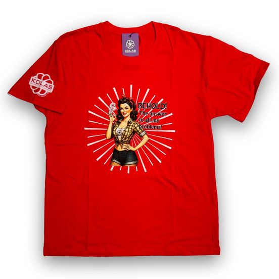 Photograph of product: Kolas Branded T-Shirt Behold Red - 