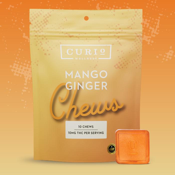 Photograph of product: Curio Wellness Mango Ginger Chews (100mg)
