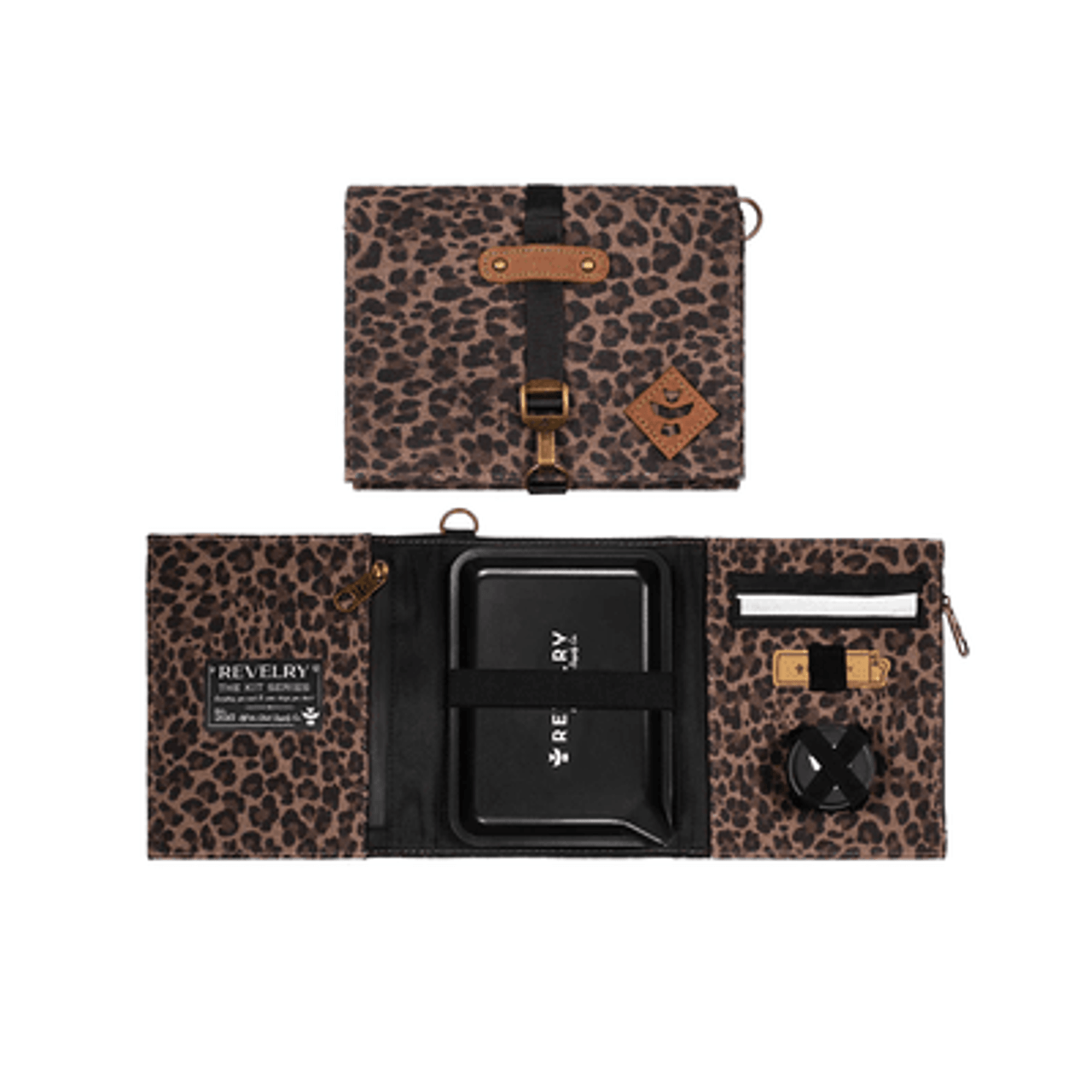 Photograph of product: Revelry - The Rolling Kit - Traveler Smell Proof Kit - Leopard