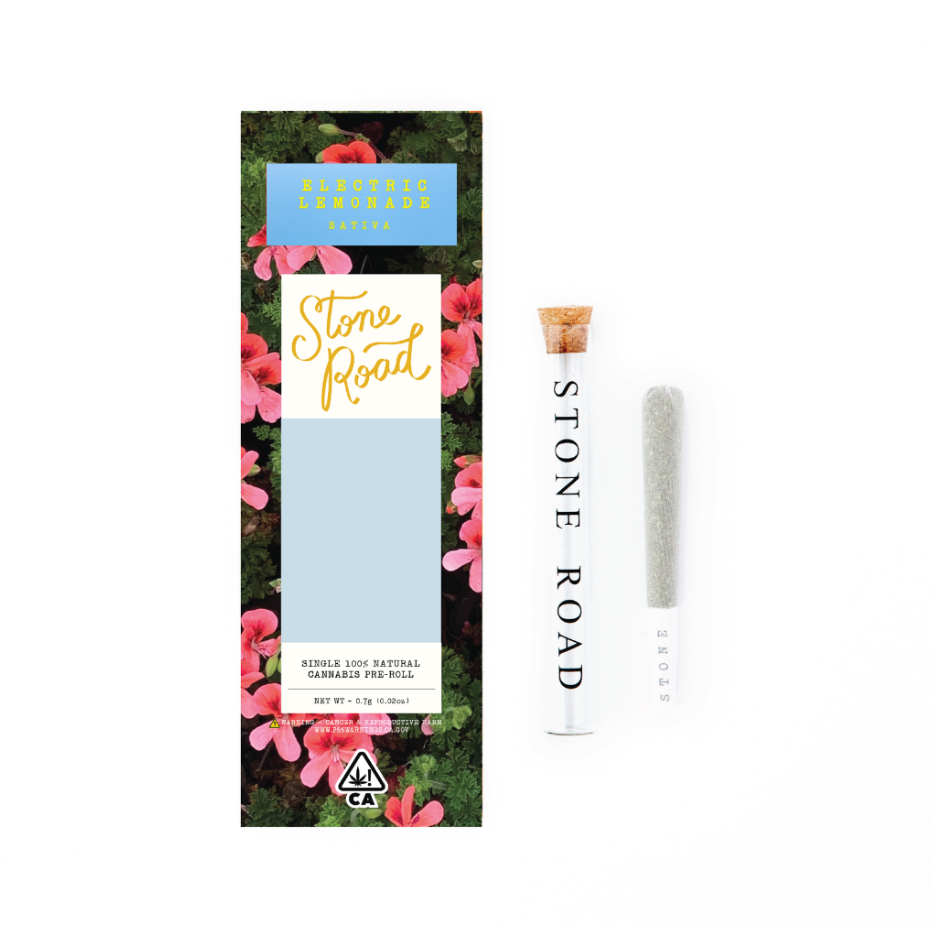 Photograph of product: Electric Lemonade (S) .7g PREROLL - Stone Road