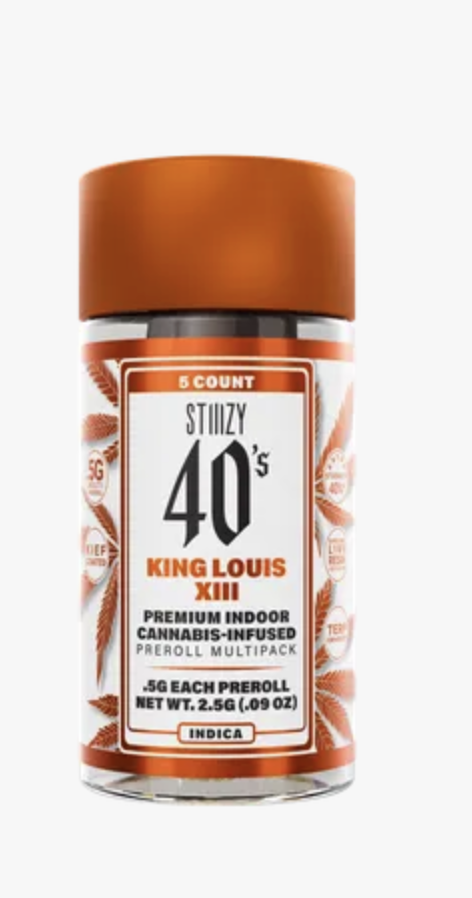 Photograph of product: King Louis XIII - 2.5g 5pck Infused Pre-rolls