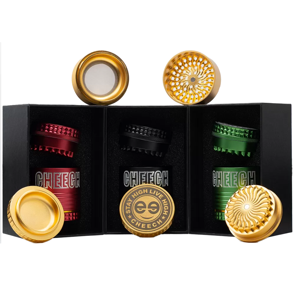 Photograph of product: 62mm Cheech Grinder W/ Storage |Red