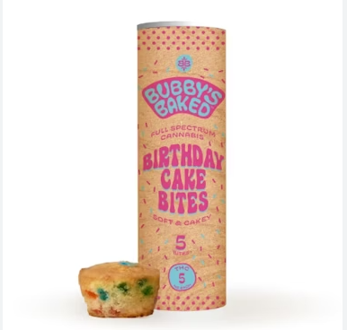 Photograph of product: Bubby's Baked Goods - Birthday Cake - 5pk