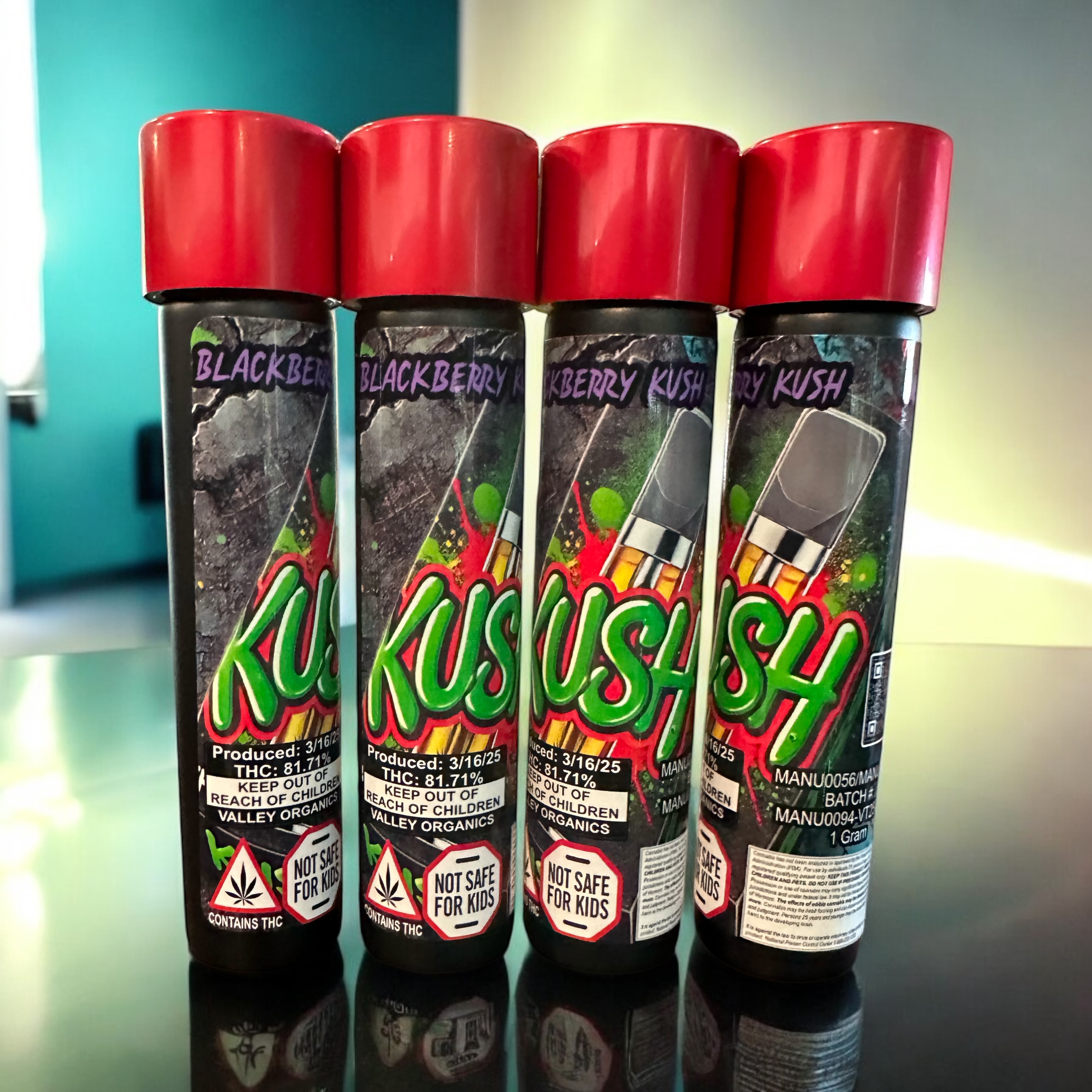 Photograph of product: Evidence Room | Blackberry Kush Kart  | 1g