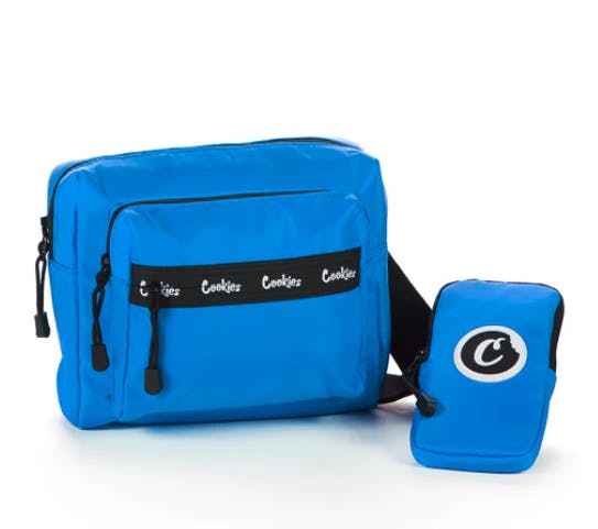 Photograph of product: Charter Nylon Multi-pocket Shoulder Bag - Cookies Blue - 