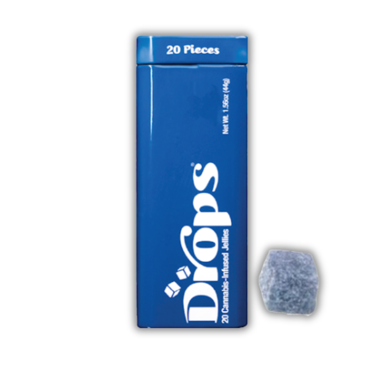 Photograph of product: Blueberry Comfort 20pk 4:1 CBD/TH-oui Rosin Infused Gummies (Drops)