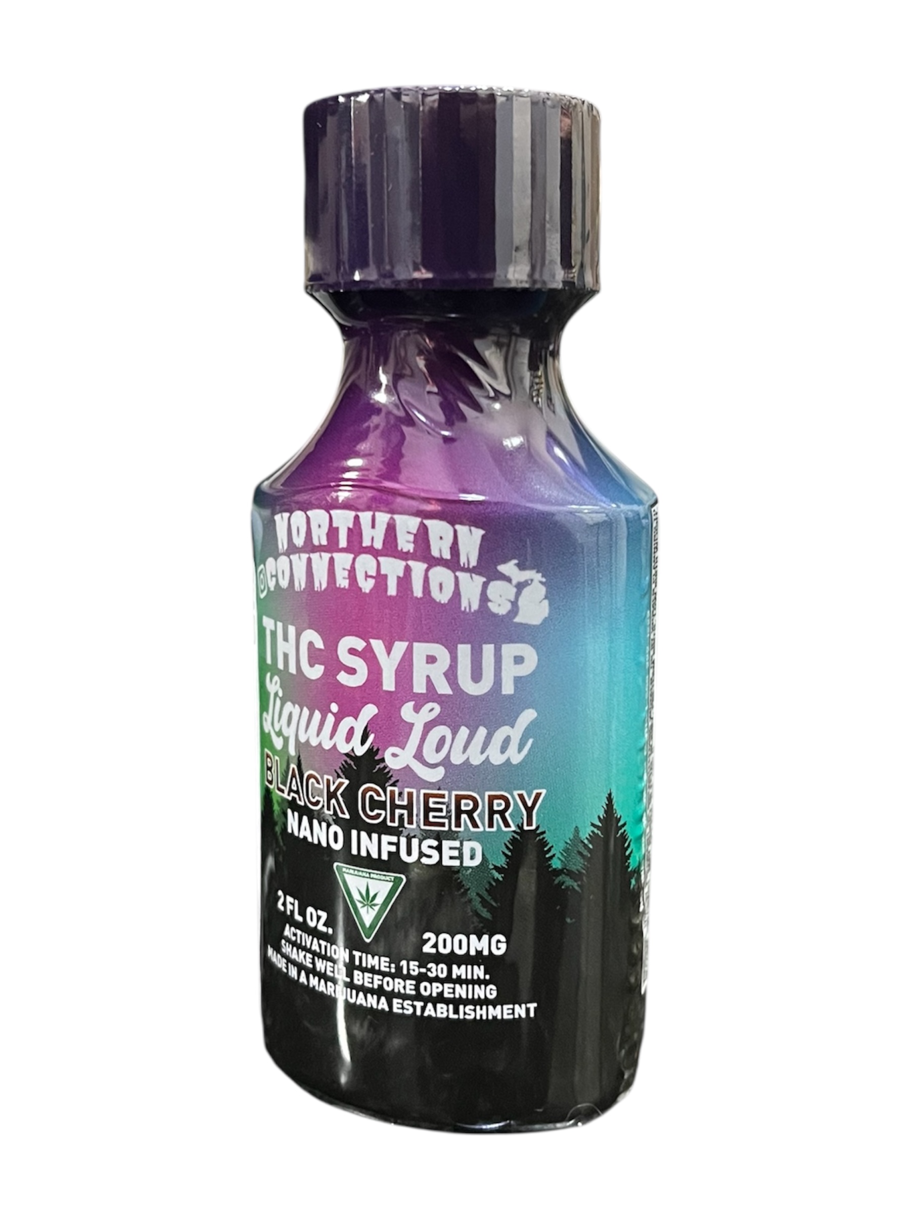 Photograph of product: NORTHERN CONNECTIONS | LIQUID LOUD | BLACK CHERRY | SYRUP | 200MG