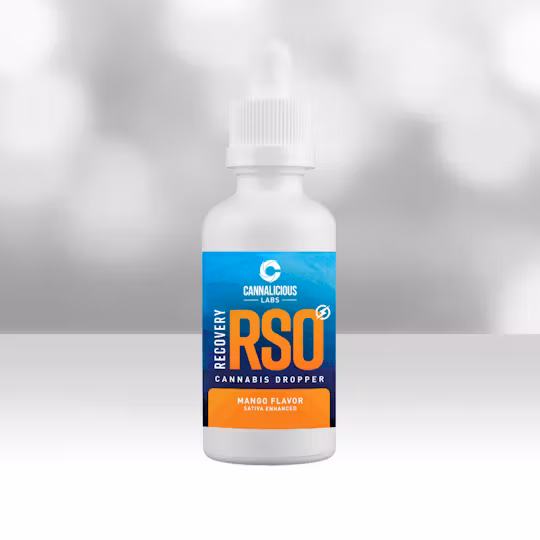 Photograph of product: Cannalicious Labs - RSO Dropper Recovery - (1g) - **MANGO**  (2/$30)