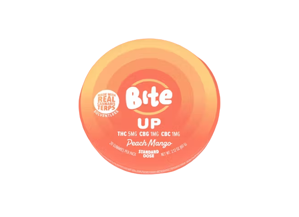 Photograph of product: 5:1:1 TH-oui/CBG/CBC Up Peachy Mango Gummies 20pk | 100mg