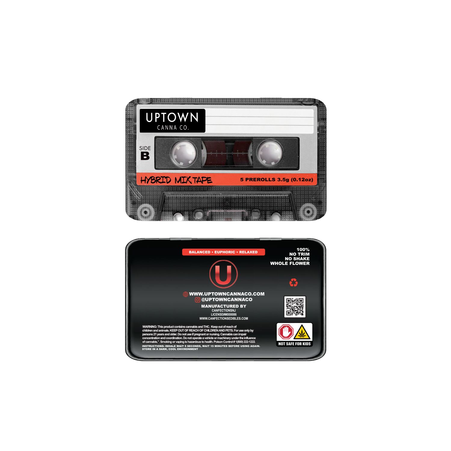 Photograph of product: Uptown Mixtape | KandyLand | Liquid Diamond Infused Pre-Rolls