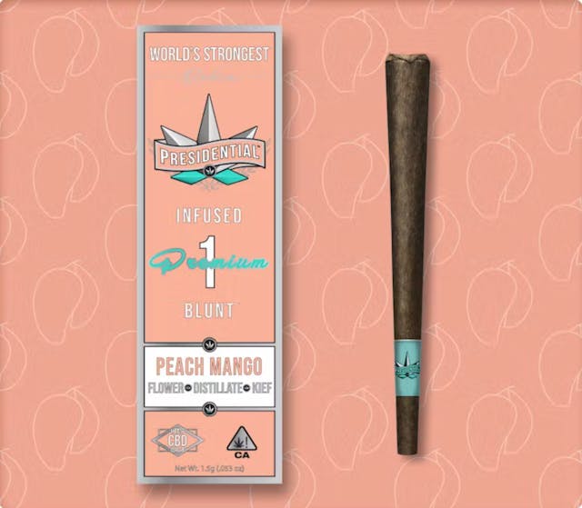 Photograph of product: Peach Mango - 1.5g Moonrock Blunt - 