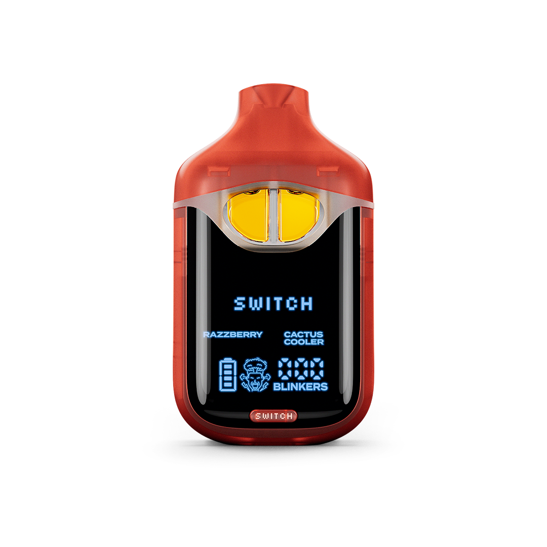 Photograph of product: Boutiq Switch Glow Liquid Live Diamonds Dual Tank All In One - Razzberry x Cactus Cooler (Oui'd/Hybrid)