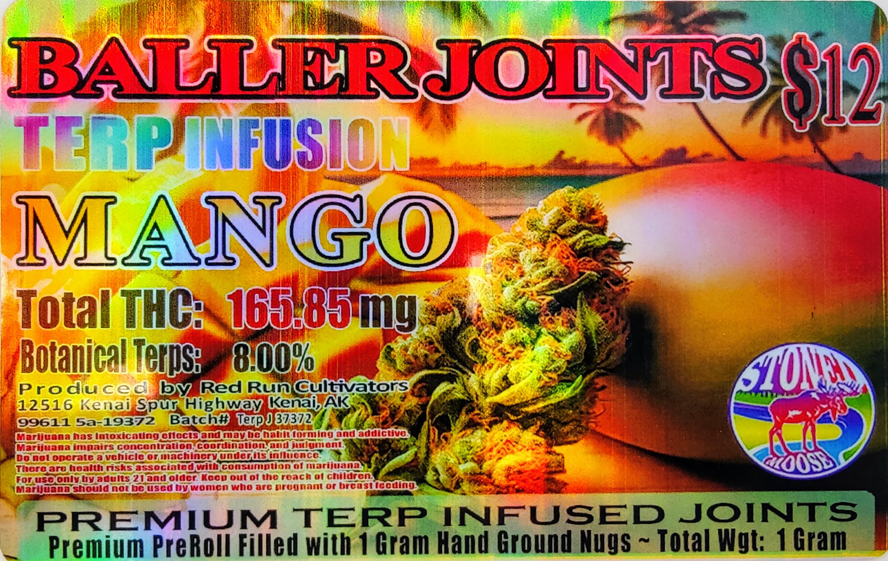 Photograph of product: Baller Joint Terp Infused (Mango) 1g
