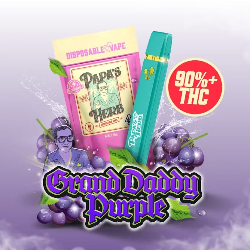 Photograph of product: PAPA'S HERB Granddaddy Purple Disposable - 1g