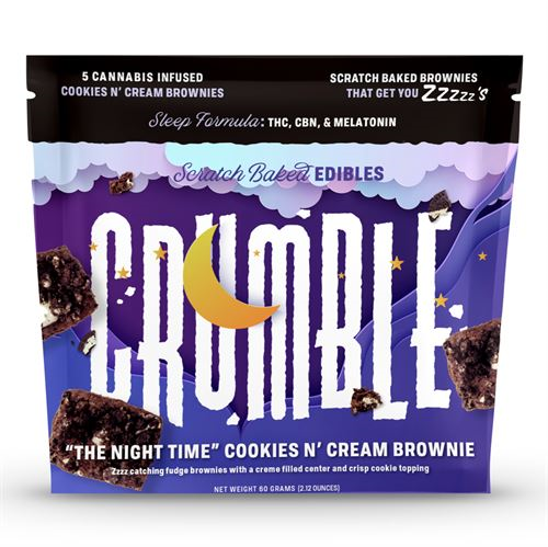 Photograph of product: Night Time Cookies N Cream Brownies | 10pk | Edible