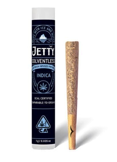 Photograph of product: JETTY - INFUSED PREROLL (SOLVENTLESS) - - INDICA - TROPAYA X CRUMPETS