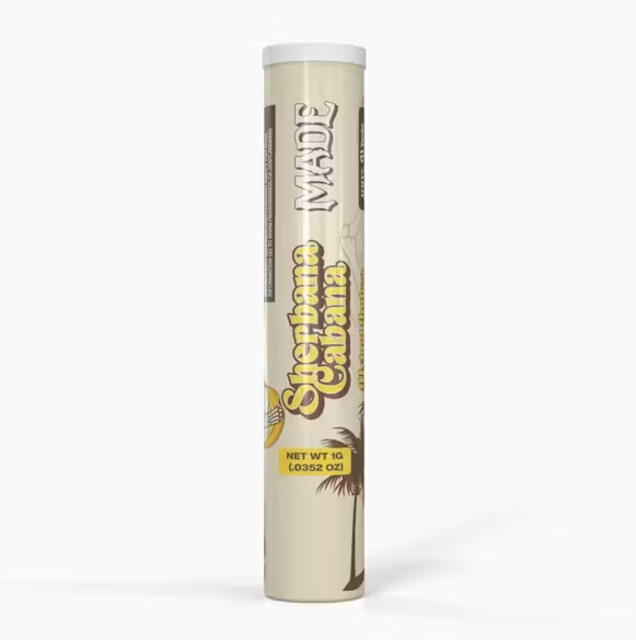 Photograph of Product: Made Sherbana Cabana Indica Hybrid Preroll 1g