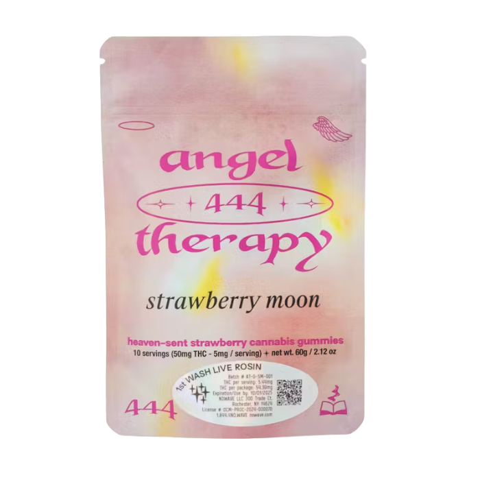 Photograph of product: Angel Therapy | Strawberry Moon | Gummies | Live Rosin | 10pk | 50mg