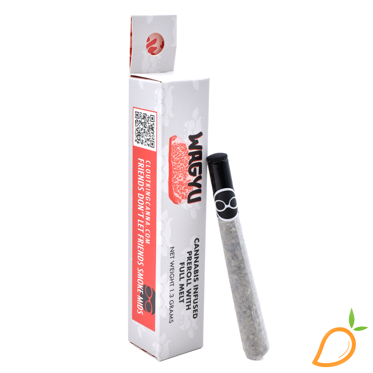 Photograph of product: 1.3g Wagyu au chocolat Infused Preroll Clout King