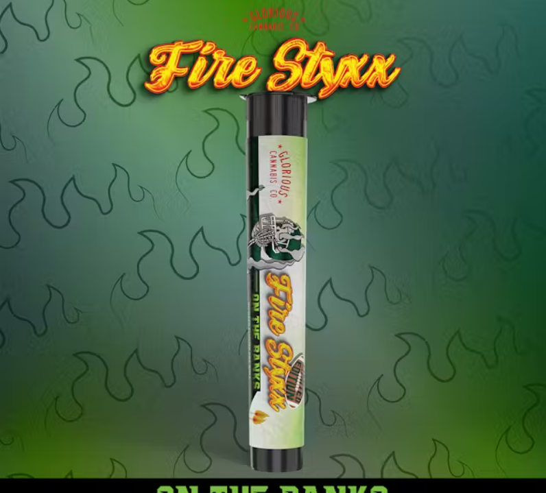 Photograph of product: Fire Styxx | On The Banks | infused Pre Roll