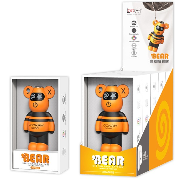 Photograph of product: S&A Battery Lookah Bear 500mAh - Orange