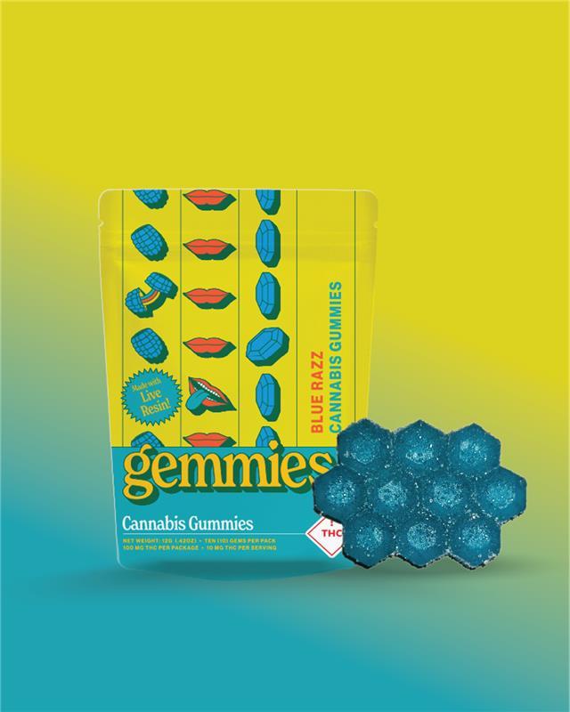 Photograph of product: Higher Culture - Blue Razz | 10pk x 10mg |  Live Resin Gummies