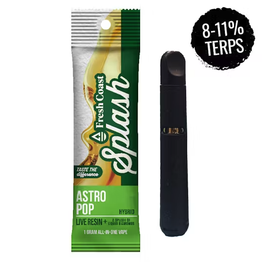 Photograph of product: Fresh Coast Splash Live Resin All-in-One Vape - Astro Pop