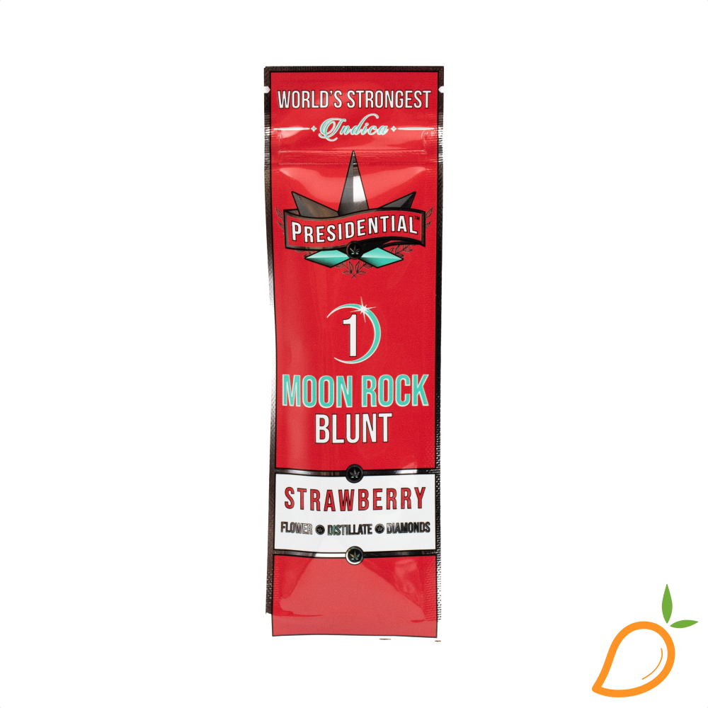 Photograph of product: 1.5g Strawberry Moonrock Blunt Presidential
