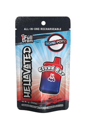 Photograph of product: Hellavated - Bomb Popz Cloud Bar Disposable (1g)