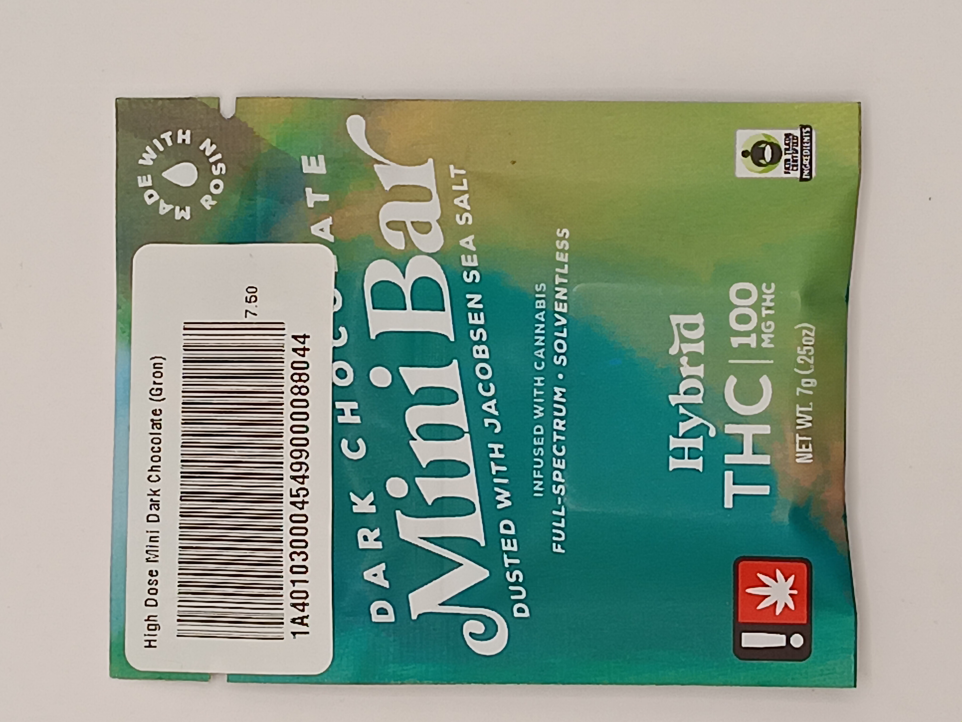 Photograph of Product: High Dose Mini Dark Chocolate (Gron)