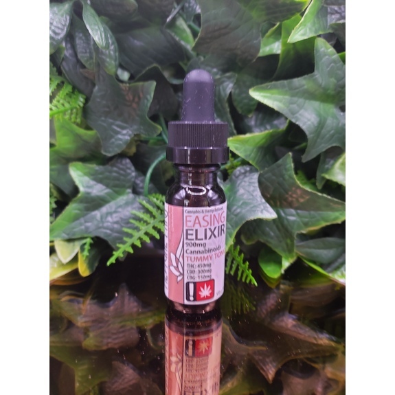 Photograph of product: Easing Elixir 3:2:1 CBG - 450mg TH-oui, 300mg CBD, & 150mg CBG - 0.5 oz Tincture - Medicine Farm Botanicals