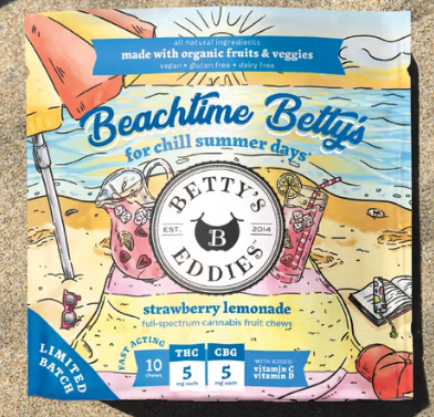Photograph of product: Beachtime Eddies: Strawberry Lemonade (Stress Relief - TH-oui:CBG)